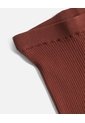 Pantalón Flare Tejido Tiro Alto Para Mujer  Deportiva  Color Terracota Marca Atmos de Atmos
