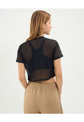 Camiseta Malla Deportiva Para Mujer Deportiva Color Negro Marca Atmos