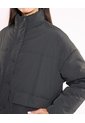 Chaqueta Acolchada Cuello Alto Funcional Para Mujer  Deportiva  Color Negro Marca Atmos de Atmos