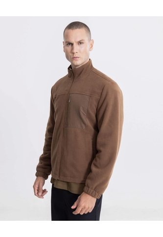Chaqueta Polar Half Zipper  Para Hombre Verde Atmos Atmos