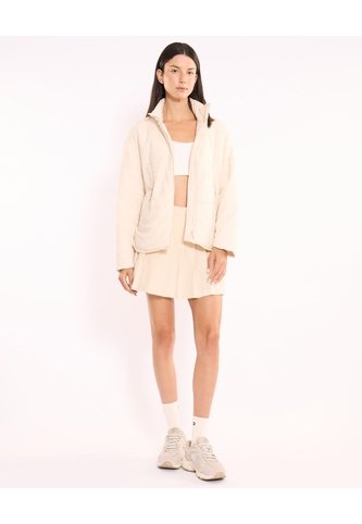 Falda Tableada Silueta Fluida Para Mujer  Deportiva  Color Beige Marca Atmos Atmos