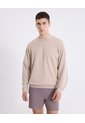 Buzo Cuello Redondo Burda Liviana  Para Hombre Beige Atmos de Atmos
