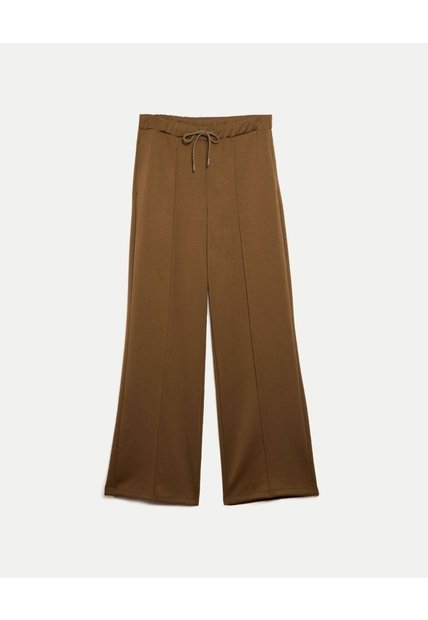 Pantalón Plush Con Venas Texturizadas Para Mujer  Deportiva  Color Verde Marca Atmos