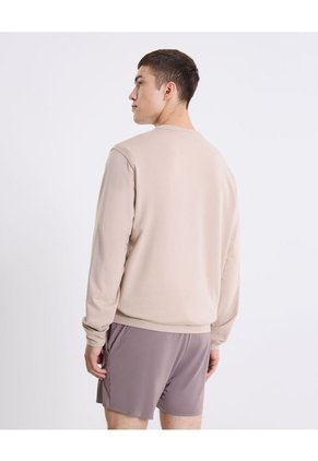 Buzo Cuello Redondo Burda Liviana Para Hombre Beige Atmos