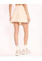 Falda Tableada Silueta Fluida Para Mujer  Deportiva  Color Beige Marca Atmos de Atmos