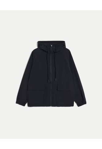 Chaqueta Rompevientos Oversize Con Capota Para Mujer  Deportiva  Color Negro Marca Atmos Atmos