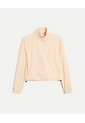 Buzo Cuello Alto Con Bolsillos Para Mujer  Deportiva  Color Beige Marca Atmos de Atmos