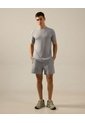 Camiseta Manga Corta Con Reflectivo Posterior  Para Hombre Gris Atmos de Atmos