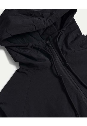 Chaqueta Rompevientos Oversize Con Capota Para Mujer  Deportiva  Color Negro Marca Atmos