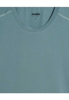 Camiseta Para Mujer Manga Corta Cuello Redondo Color Verde Pastel Marca Atmos #31090158