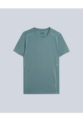 Camiseta Para Mujer Manga Corta Cuello Redondo Color Verde Pastel Marca Atmos #31090158