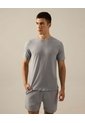Camiseta Manga Corta Con Reflectivo Posterior  Para Hombre Gris Atmos de Atmos
