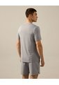 Camiseta Manga Corta Con Reflectivo Posterior  Para Hombre Gris Atmos de Atmos