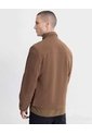 Chaqueta Polar Half Zipper  Para Hombre Café Atmos de Atmos