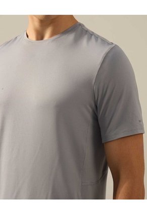 Camiseta Manga Corta Con Reflectivo Posterior Para Hombre Gris Atmos
