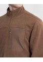 Chaqueta Polar Half Zipper  Para Hombre Café Atmos de Atmos