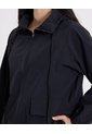 Chaqueta Rompevientos Oversize Con Capota Para Mujer  Deportiva  Color Negro Marca Atmos de Atmos