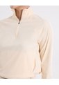 Buzo Cuello Alto Con Bolsillos Para Mujer  Deportiva  Color Beige Marca Atmos de Atmos