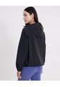 Chaqueta Rompevientos Oversize Con Capota Para Mujer  Deportiva  Color Negro Marca Atmos de Atmos