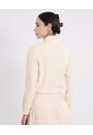Buzo Cuello Alto Con Bolsillos Para Mujer  Deportiva  Color Beige Marca Atmos de Atmos