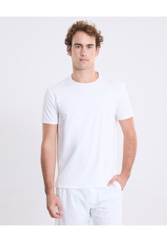 Camiseta Corte Láser Regular Fit  Para Hombre Blanco Atmos Atmos