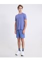 Camiseta Corte Láser Regular Fit  Para Hombre Azul Atmos de Atmos