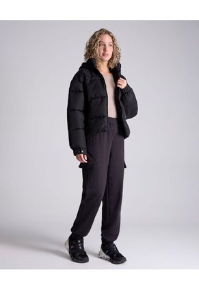 Chaqueta Para Mujer Acolchada Color Negro Marca Atmos #31080026