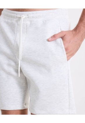 Bermuda Básica Plush  Para Hombre Gris Atmos
