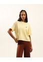 Camiseta Amplia Con Estampado Para Mujer  Deportiva  Color Amarillo Marca Atmos de Atmos