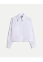 Camisa Crop Con Bolsillo Frontal Para Mujer  Deportiva  Color Blanco Marca Atmos de Atmos