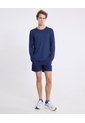 Camiseta Manga Larga Bonding Activo  Para Hombre Azul Atmos de Atmos