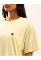 Camiseta Amplia Con Estampado Para Mujer  Deportiva  Color Amarillo Marca Atmos de Atmos