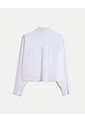 Camisa Crop Con Bolsillo Frontal Para Mujer  Deportiva  Color Blanco Marca Atmos de Atmos