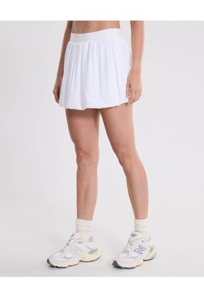 Falda Training Globo Con Biker Para Deportiva Color Blanco Marca Atmos