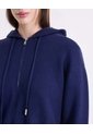 Saco Hoodie Tejido Full Zipper  Para Mujer Azul Atmos de Atmos
