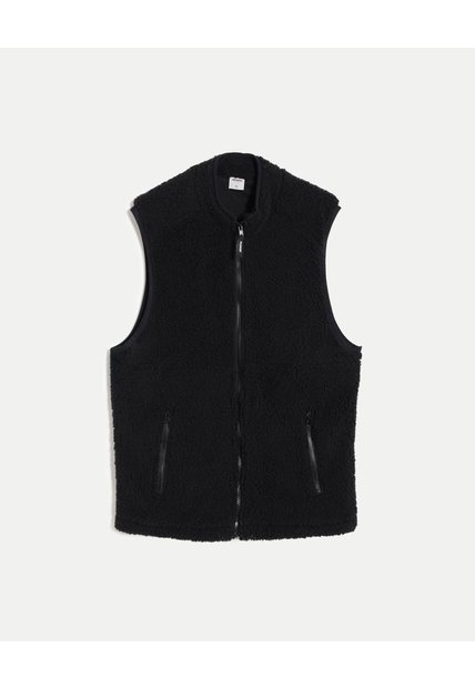 Chaleco Ovejero  Para Hombre Negro Atmos