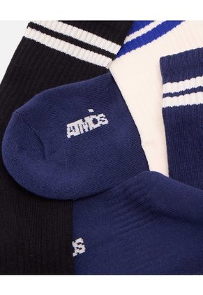 Pack X3 Medias Caña Media X3 Para Hombre Surtido Atmos