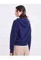 Saco Hoodie Tejido Full Zipper  Para Mujer Azul Atmos de Atmos