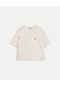 Camiseta Amplia Con Estampado Para Mujer  Deportiva  Color Blanco Marca Atmos de Atmos