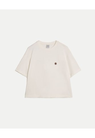 Camiseta Amplia Con Estampado Para Mujer  Deportiva  Color Blanco Marca Atmos Atmos