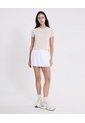 Falda Training Globo Con Biker Para   Deportiva  Color Blanco Marca Atmos de Atmos