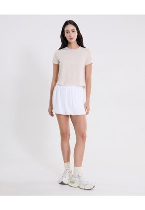 Falda Training Globo Con Biker Para Deportiva Color Blanco Marca Atmos