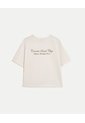 Camiseta Amplia Con Estampado Para Mujer  Deportiva  Color Blanco Marca Atmos de Atmos