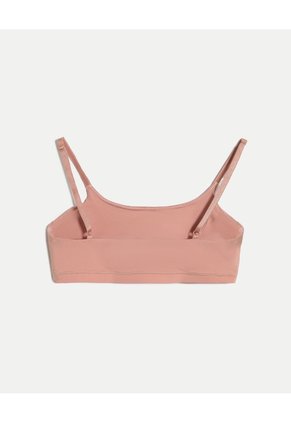 Top Básico Microfibra Ajuste Suave Para Mujer Rosado Atmos