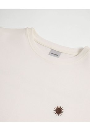 Camiseta Amplia Con Estampado Para Mujer Deportiva Color Blanco Marca Atmos