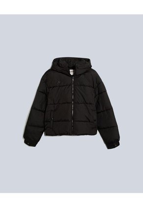 Chaqueta Para Mujer Acolchada Color Negro Marca Atmos #31080026