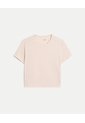 Camiseta Boxy Training Bonding Para Mujer  Deportiva  Color Café Marca Atmos de Atmos