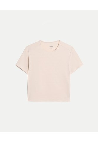 Camiseta Boxy Training Bonding Para Mujer  Deportiva  Color Café Marca Atmos Atmos