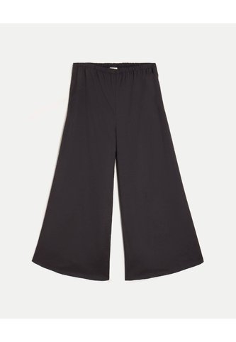 Pantalón Amplio Microconfort Fluido Para Mujer  Deportiva  Color Negro Marca Atmos Atmos