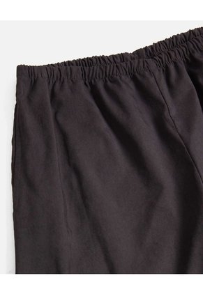 Pantalón Amplio Microconfort Fluido Para Mujer Deportiva Color Negro Marca Atmos
